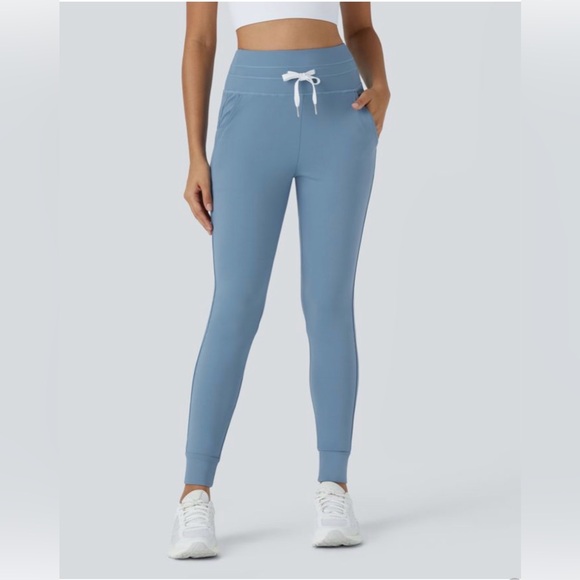 HALARA Pants - Halara SoftlyZero High Waisted Joggers Full Length in Gray Blue NWT Activewear